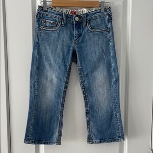 Vigoss Jeans Women's Blue Denim Cropped Jeans  size 26 (1/2)